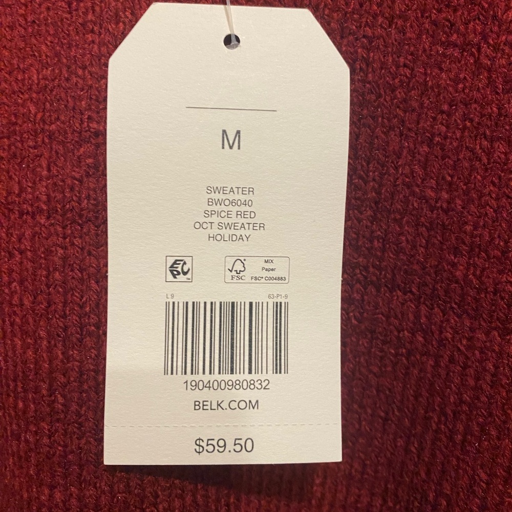 Wonderly Spice Red Sweater